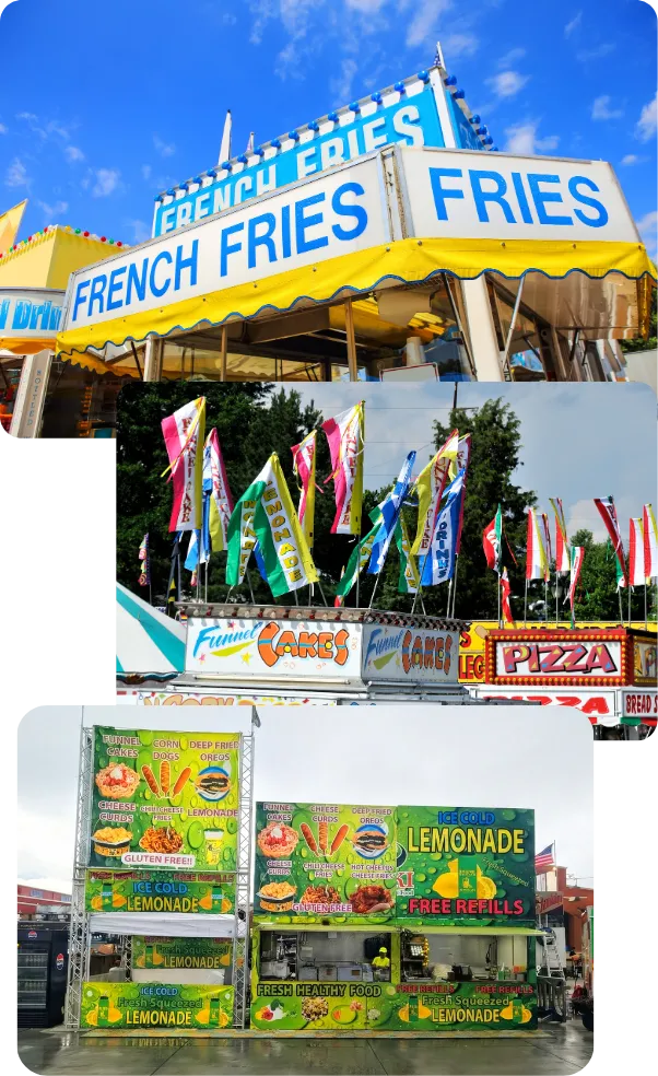 Concession booth at state fair